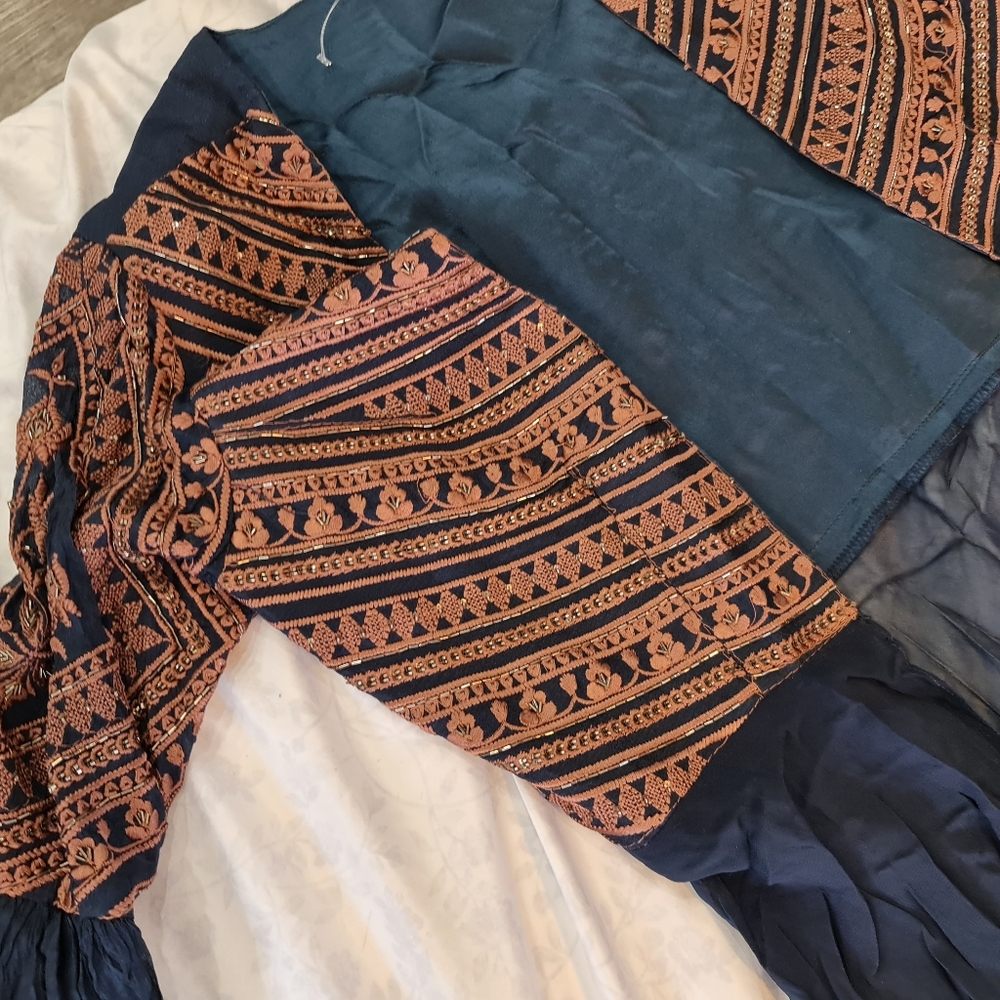 Navy blue duster